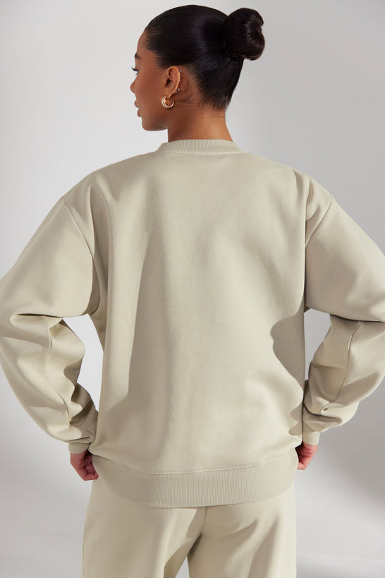 Bluza oversize w kolorze wapienia