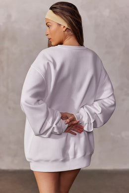 Bluza oversize w kolorze białym