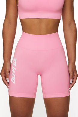 High Waist Seamless Biker Shorts in Pink
