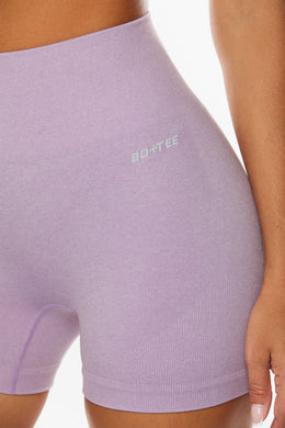 Seamless Mini Shorts in Lilac
