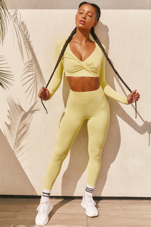 Potential Slinky Full Length Leggings in Yellow